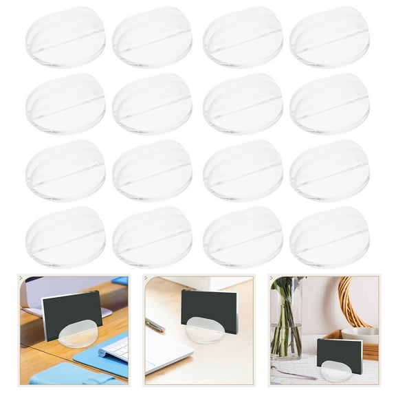 ETHZZLE 50Pcs Plastic Business Card Holder Organizer for Office Desk Storage and Display