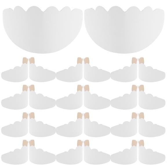 ETHZZLE 50Pcs White Cardstock Cap Stiffener Insert for Adult Baseball Cap Shape Maintenance