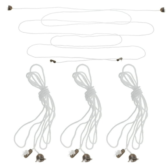 ETHZZLE 5Pcs Bathroom Light Pull Cord Handle with Durable Multi Color Cord for Ceiling Switch