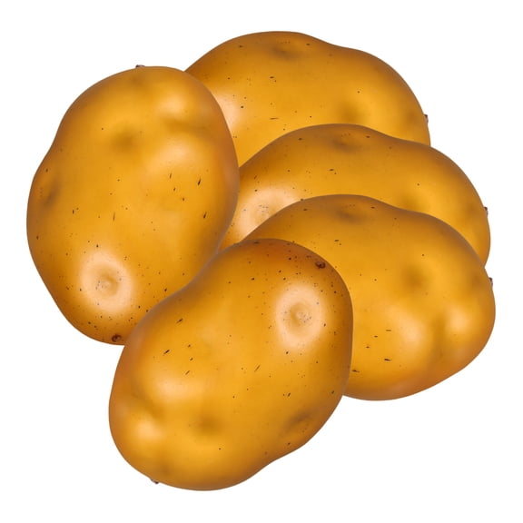 ETHZZLE 5Pcs Fake Potato Ornament Foam Light Brown Teaching Aids Kitchen Decor for Educators