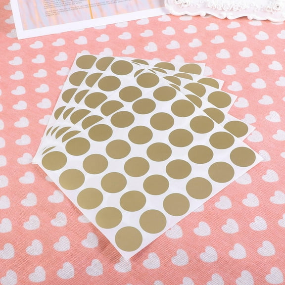 ETHZZLE 5Pcs Golden Scratch Tickets Paper Stickers Self Peel Stick for Wedding Save The Dates and Fundraisers