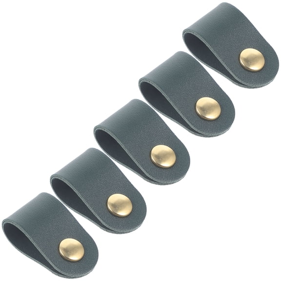 ETHZZLE Stylish Dark Green Wire Wrap Management Straps for Household Cables