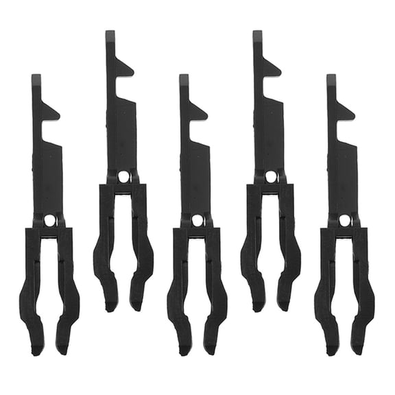 ETHZZLE 5Pcs Quick Reset Emergency Push Button Key Black Plastic for Home Fire Alarm