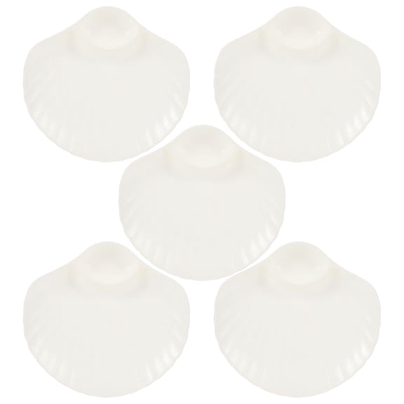 ETHZZLE 5Pcs Shell Shape Food Tray Serving Tray with No Overflow Design and Raised Edges