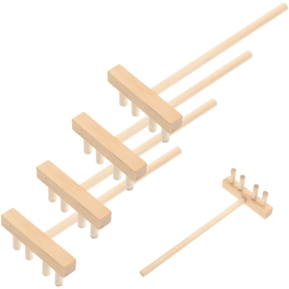 ETHZZLE Manual Sand Rake Zen Garden Rake Shape 5Pcs