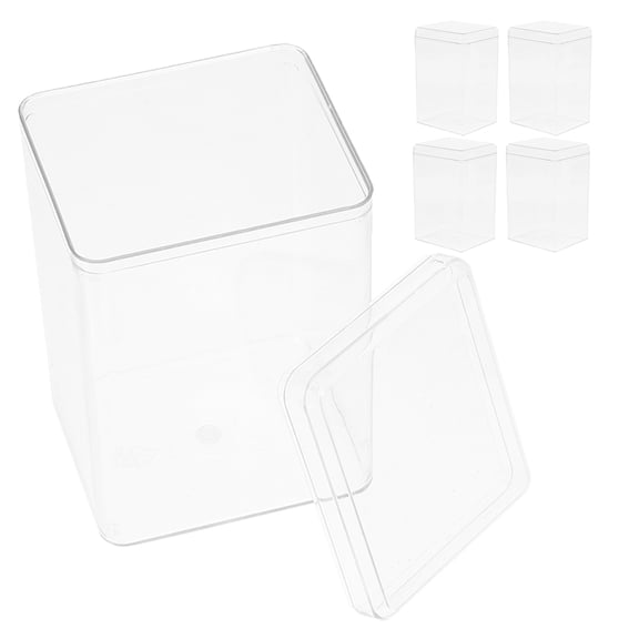 ETHZZLE 5Pcs Statue Display Case for Collectors and Hobbyists .7*2.6*2.6in Size