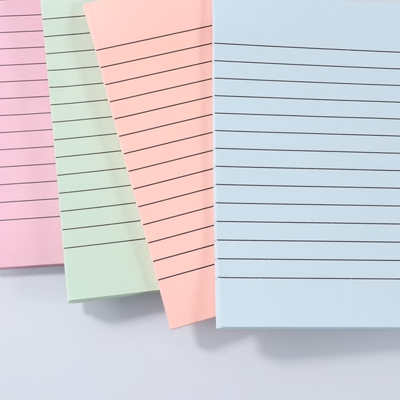ETHZZLE 5pcs Self Stick Note Pads Assorted Color Sticky for Computers and Office Use