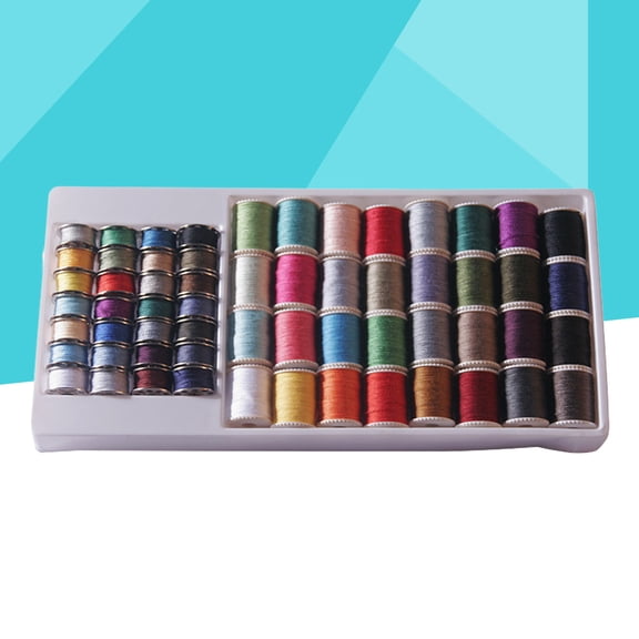 ETHZZLE 60Pcs Embroidery Thread Set Assorted Colors Premium Polyester for Sewing and Quilting