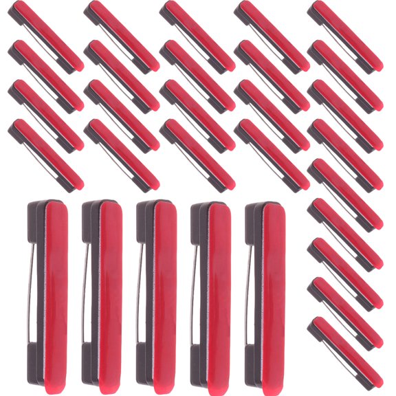 ETHZZLE 60pcs Self-adhesive Bar Safety Pin Black for Name Tag Management Tasks
