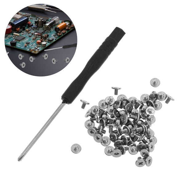 ETHZZLE 61Pc Repair Screw Kit for Laptop and Monitor Compact Metal Screws Easy Installation