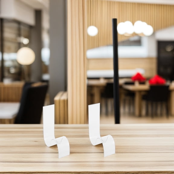 ETHZZLE 6Pcs Clear Acrylic Sneaker Display Shelves for Home Closets and Shoe Store Display Stands