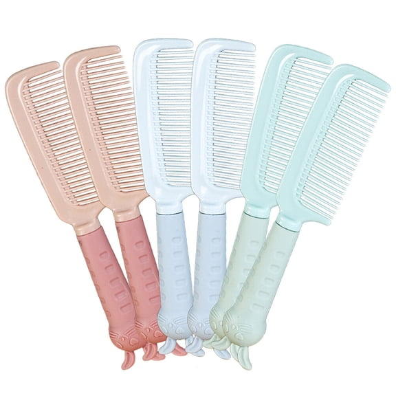 ETHZZLE 6Pcs All Purpose Antistatic Hair Combs Comfortable Scalp Care for Home and Salon