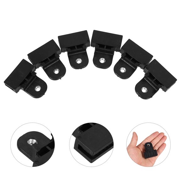 ETHZZLE 6Pcs Black Durable Car Window Regulator Glass Channel Clips with Easy Installation and Stable Support