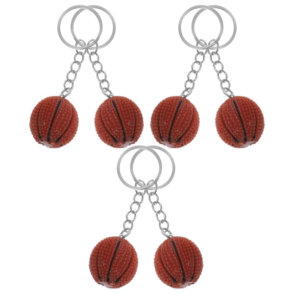 ETHZZLE Brown Basketball Keychain Resin and Iron Gift for Any Occasion