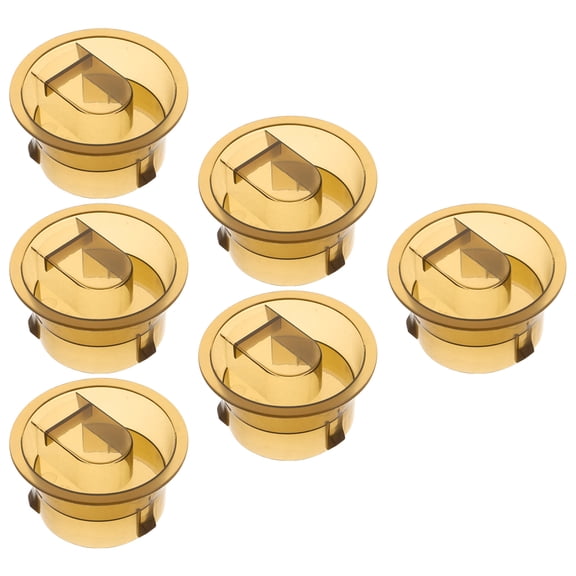 ETHZZLE 6Pcs Plastic Water Jug Stoppers Covers Coffee Color for Home Beverage Pitchers