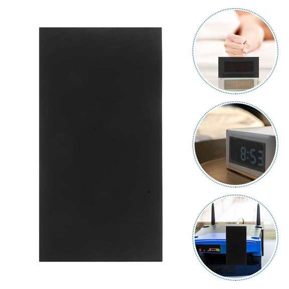 ETHZZLE 6-Pack Easy Apply Black LED Light Dimming Stickers for Routers, Clocks, Electronics and More