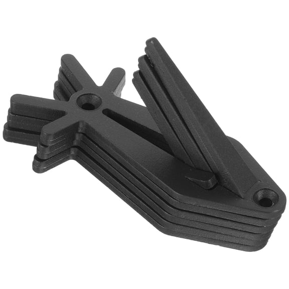 ETHZZLE 6pcs Deer Horn Hanger Decorative Wall Hook in Black for Hunting Trophies Display for Collectors