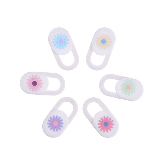 ETHZZLE 6Pcs Floral Design Adhesive Cover for Computer Tablet Phone Slide