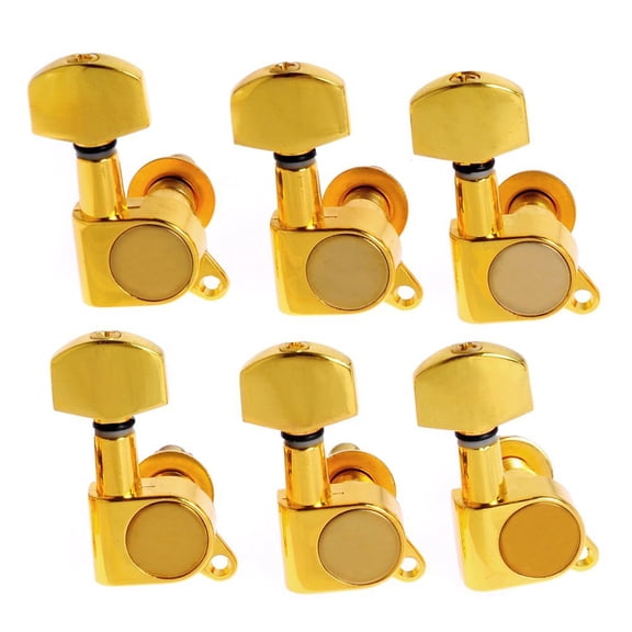 ETHZZLE 6Pcs Guitar Tuners Golden Alloy Machine Heads for Electric Acoustic Guitar