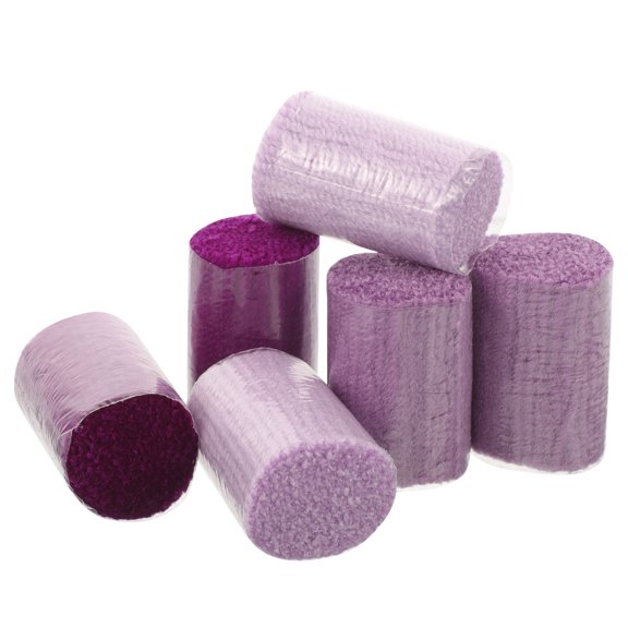 ETHZZLE 6Pcs Precut Acrylic Yarn for Latch Hook Rug Making DIY Craft Supply Soft Comfortable