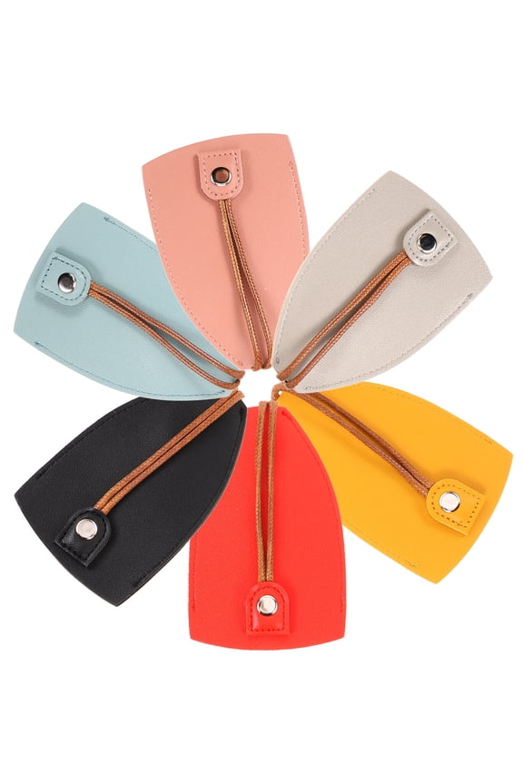 6-Pack Small Key Cases for Storage, Fashionable Protective Covers, Compact 4.5x3x0.2 Inch Design