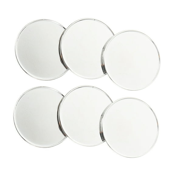 ETHZZLE 6Pcs Silver Golf Ball Marker Tool for Putting Green with Durable Material and Blank Design