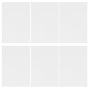 ETHZZLE 6-Pack White Aluminum Sublimation Sign Blanks Metal Plates for Decor Crafting