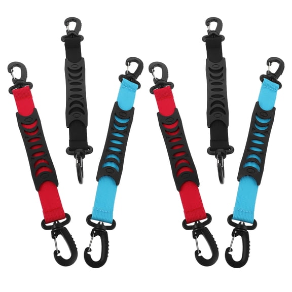 ETHZZLE 6Pcs Roller Skate Straps with Triple Color Design Adjustable Ski Boot Carrier for Sport