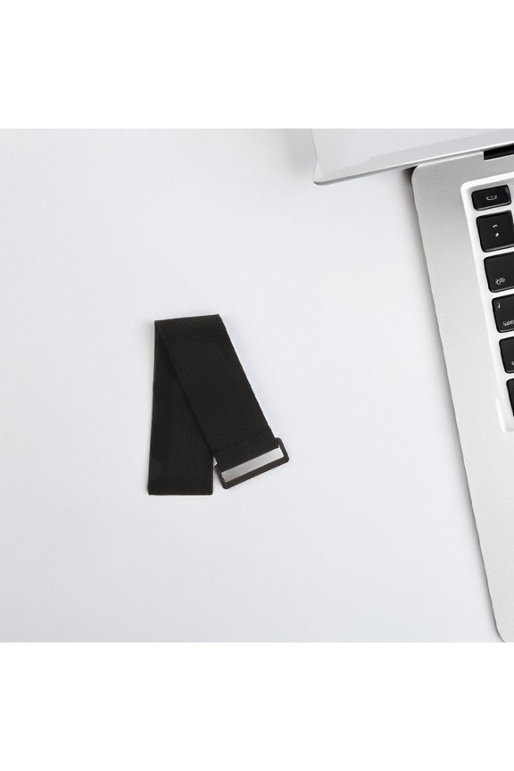 6pcs Cinch Strap Adjustable Fit Black Loop Straps Belt For Pants Outdoor Activities