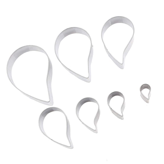 ETHZZLE 7Pcs Anti Rust Stainless Steel Cookie Cutters Spiral Shape for Mousse and Chocolate