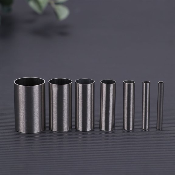 ETHZZLE 7Pcs Stainless Steel Round Cutter Clay Moulds for Ceramic Sculpting and Craft Making