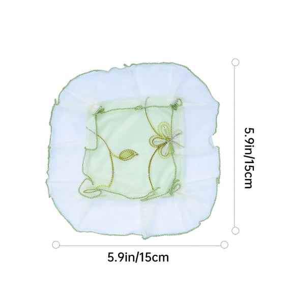 ETHZZLE 7pcs Floral Lace Computer Cover Set for Monitor and Keyboard Elegant Home Office Decor