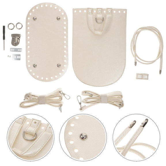 ETHZZLE 7pcs Handbag Accessories Materials Silver for DIY Projects and Craft Activities