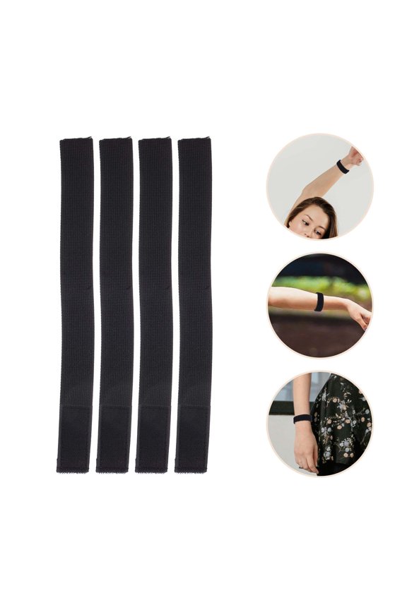8Pcs Black Boot Straps Elastic Bands with Adjustable Hook and Loop for Hiking Fishing and Cycling