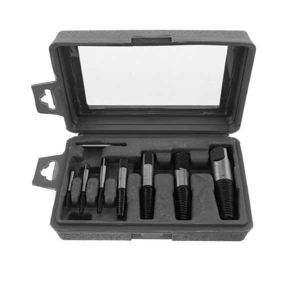ETHZZLE 8Pcs pped Pipe Thread Extractor Set for Precision Screw and Bolt Removal Tasks