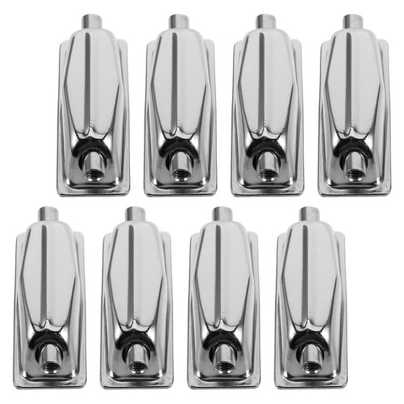 ETHZZLE Double End Snare Drum Lugs, Precision Electroplated Metal Hardware for Drum Repair and Replacement