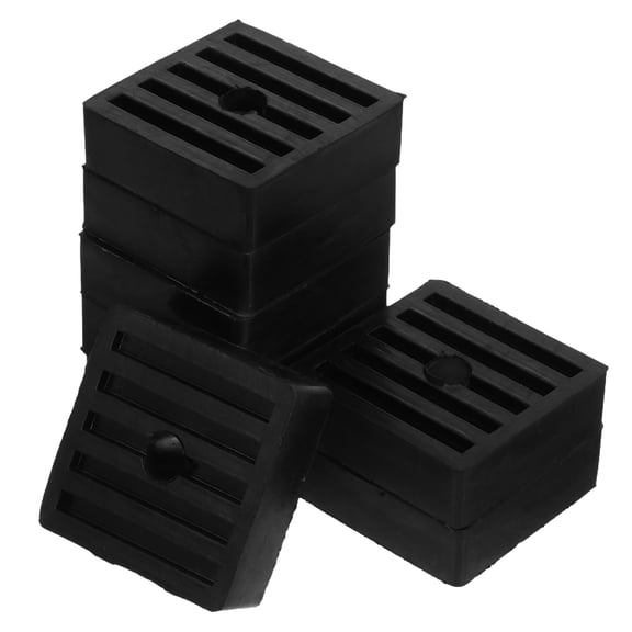 ETHZZLE 8Pcs Black Rubber Isolation Pads for Equipment with Center Hole Mounting