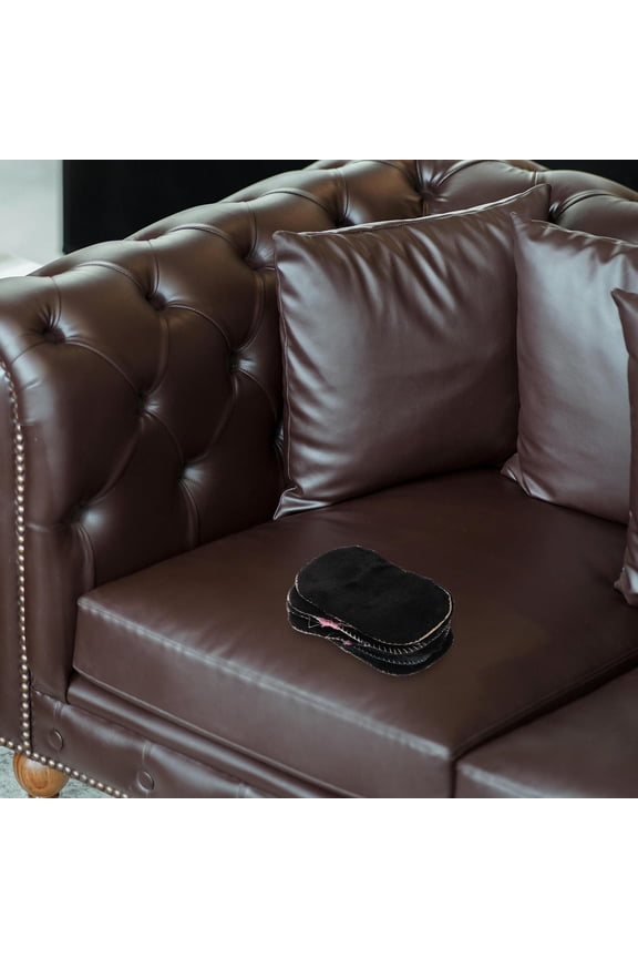 8Pcs Boot Shine Glove for Hats Black Plush Sofa Care Gloves for Home and Car Use