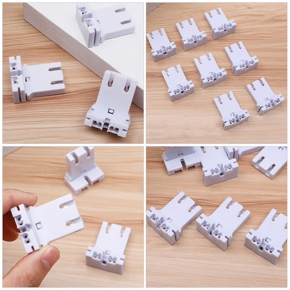 ETHZZLE Lamp Parts for Repair Light Sockets White Flame Retardant Material 8Pcs