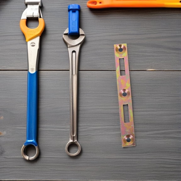 ETHZZLE 8Sets Bed Connector Hardware Kit for Wood and Metal Frames Heavy Duty Iron Bed Rail Brackets