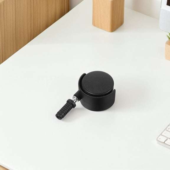 ETHZZLE 8pcs Universal Stem Design Furniture Swivel Casters Black for Home Organization