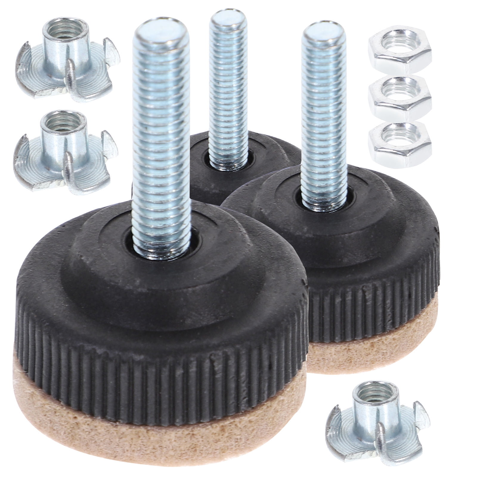 Felt Riser Kit ETHZZLE Furniture Risers Black Furniture Levelers 8Pcs Felt Leveling ...