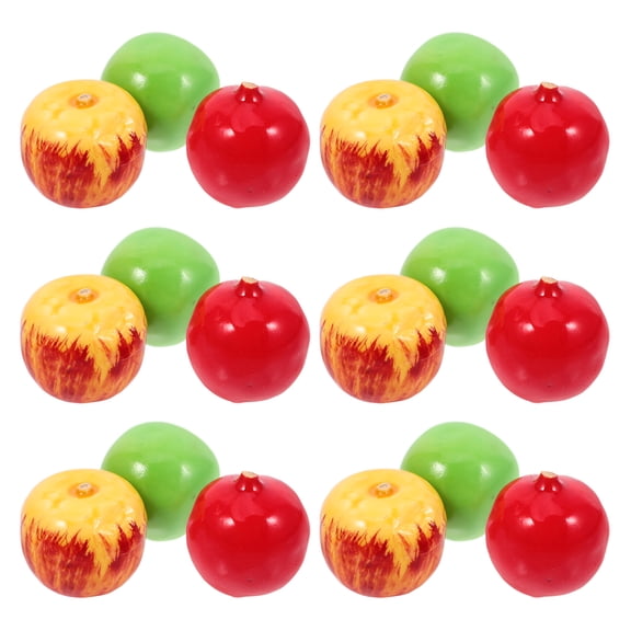 ETHZZLE 90Pcs Fake Berries Simulation Fruit Toys PU Foam Round Home Decor Assorted Color Indoor Decoration