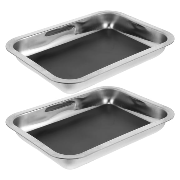 ETHZZLE A4 Stainless Steel Dissecting Tray with Wax Base, Reusable Biology Lab Pan for Classroom Anatomy Study and Education