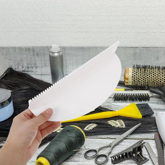 ETHZZLE ABS White Wig Display Stand Rack for Multiple Wigs with Compact and Portable Design