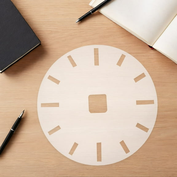 ETHZZLE Acrylic Clock Template Precision Design Transparent for DIY Projects