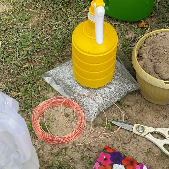 ETHZZLE Brown Aluminum Bonsai Wire for Branch Fixing and Tree Shaping in Gardening