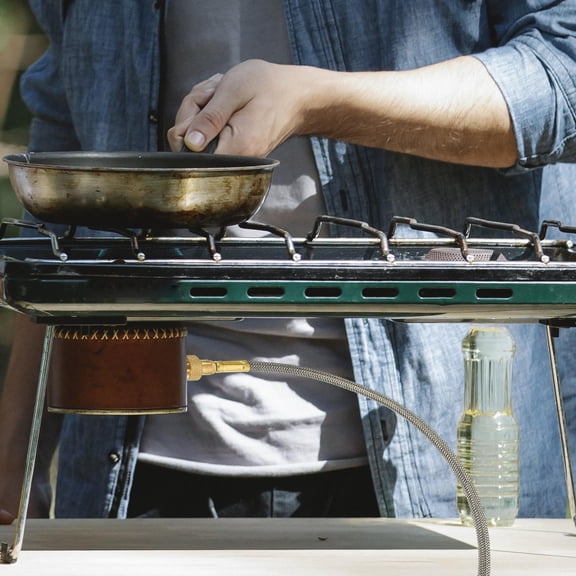 ETHZZLE Low Pressure Propane Hose with Regulator Featuring Valve for Easy Closure and Gas Efficiency