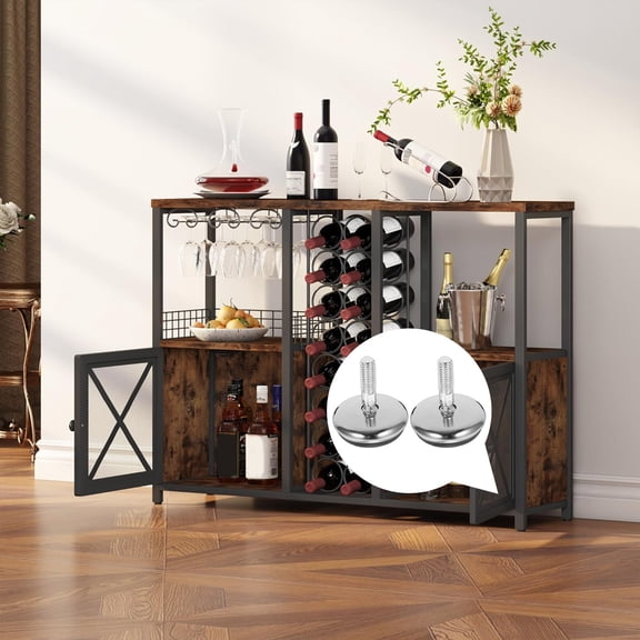 ETHZZLE Black Metal Adjustable Furniture Levelers for Home and Office Furniture Stability and Height Adjustment
