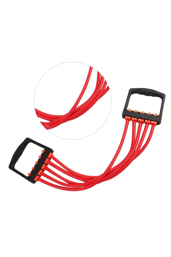 Chest Expander Adjustable Spring Exerciser with Ergonomic Handles for Fitness